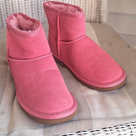 Pink Ankle Boots - Picture 1 of 2